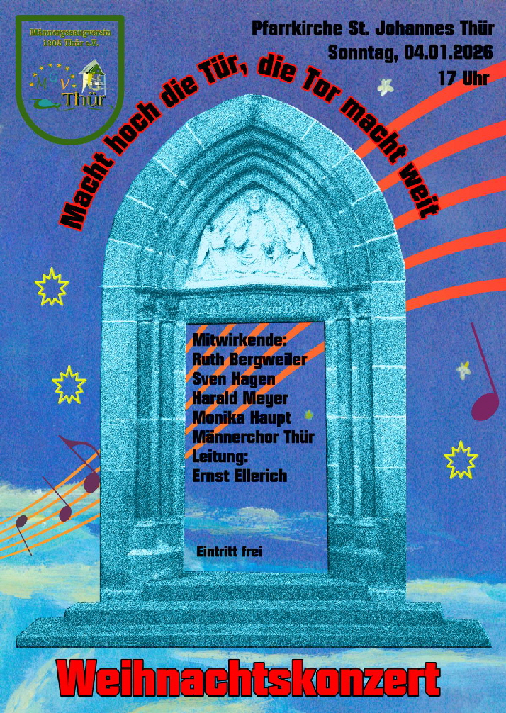 20260104 1024 Plakat Weihnachtskonzert MGV Thuer