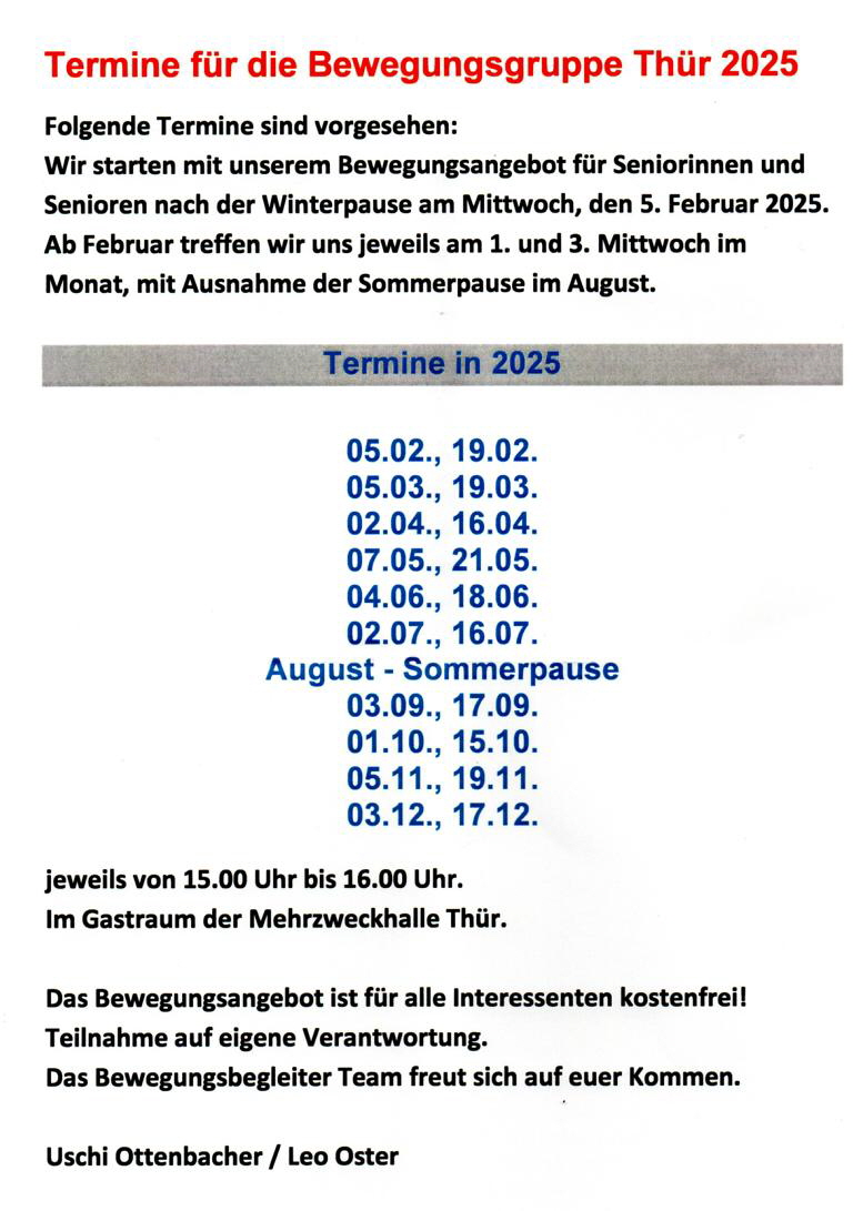20241213 1024 Termine Bewegungsgruppe 2025