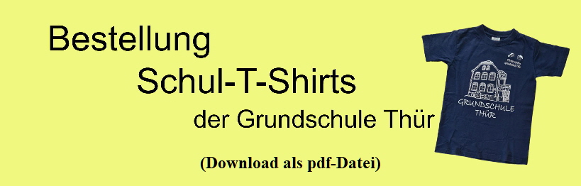 Schild Bestellung Schul T Shirts 1024